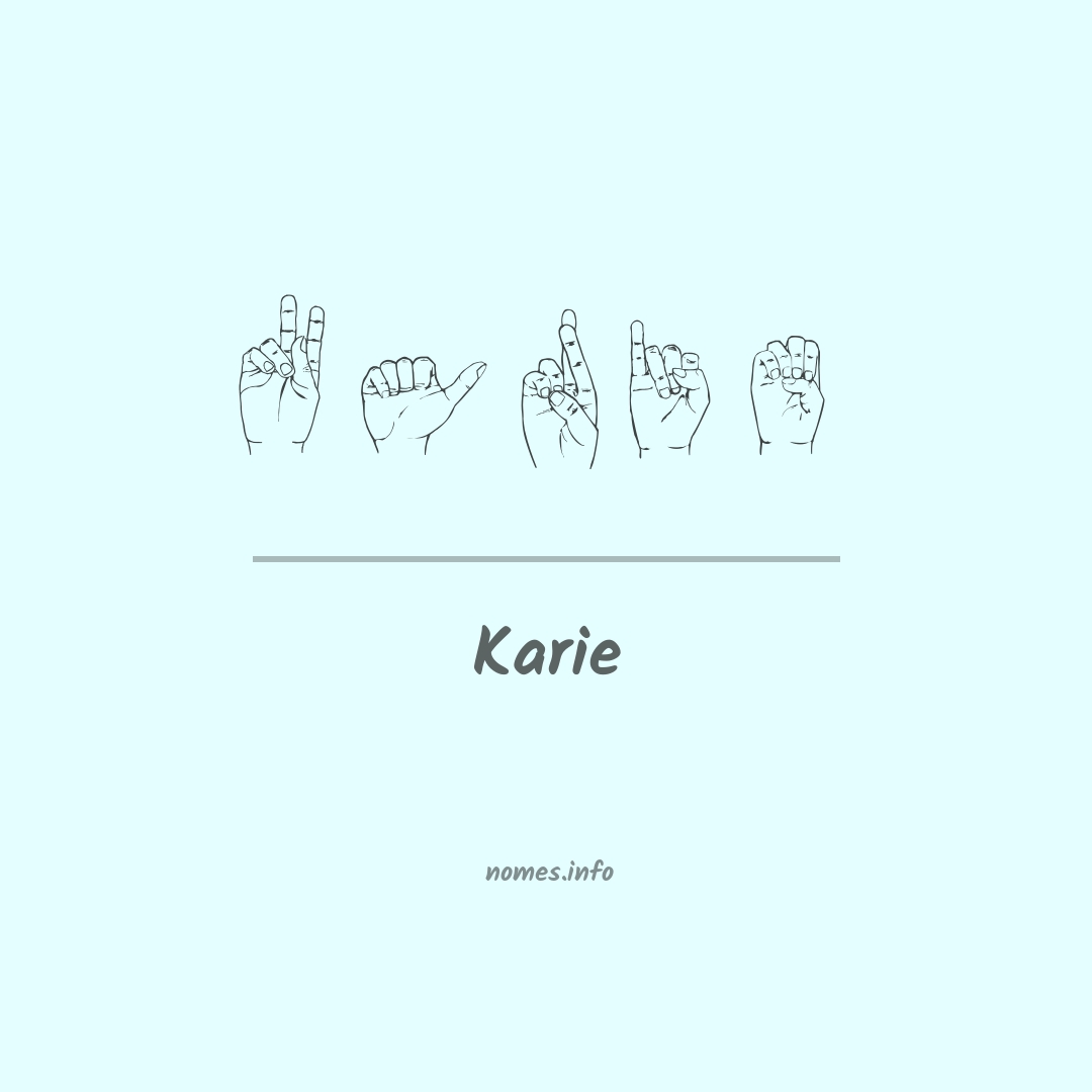 Karie em Libras