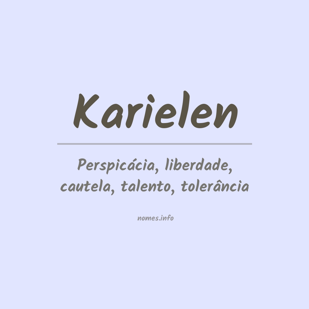 Significado do nome Karielen