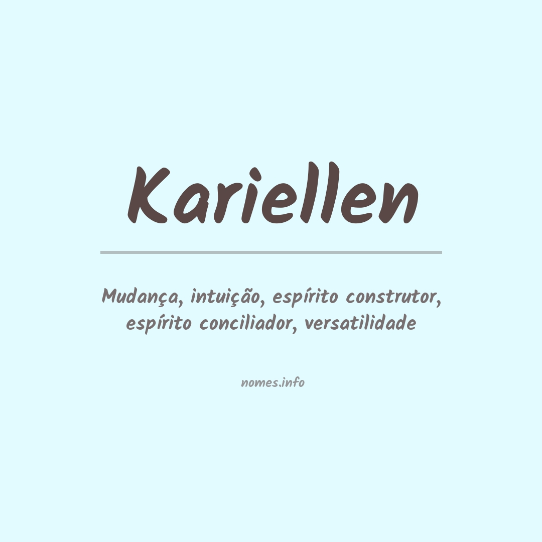 Significado do nome Kariellen