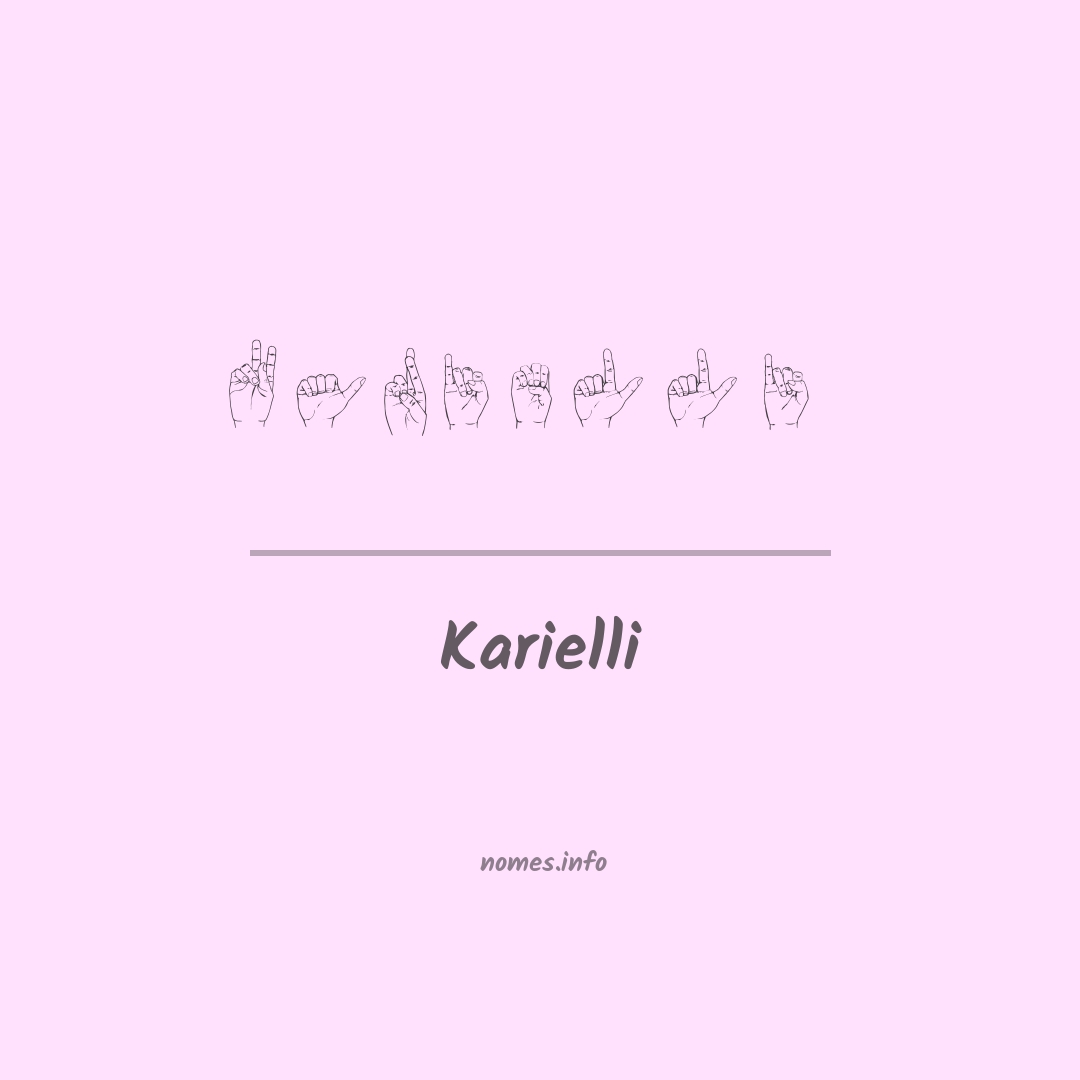 Karielli em Libras