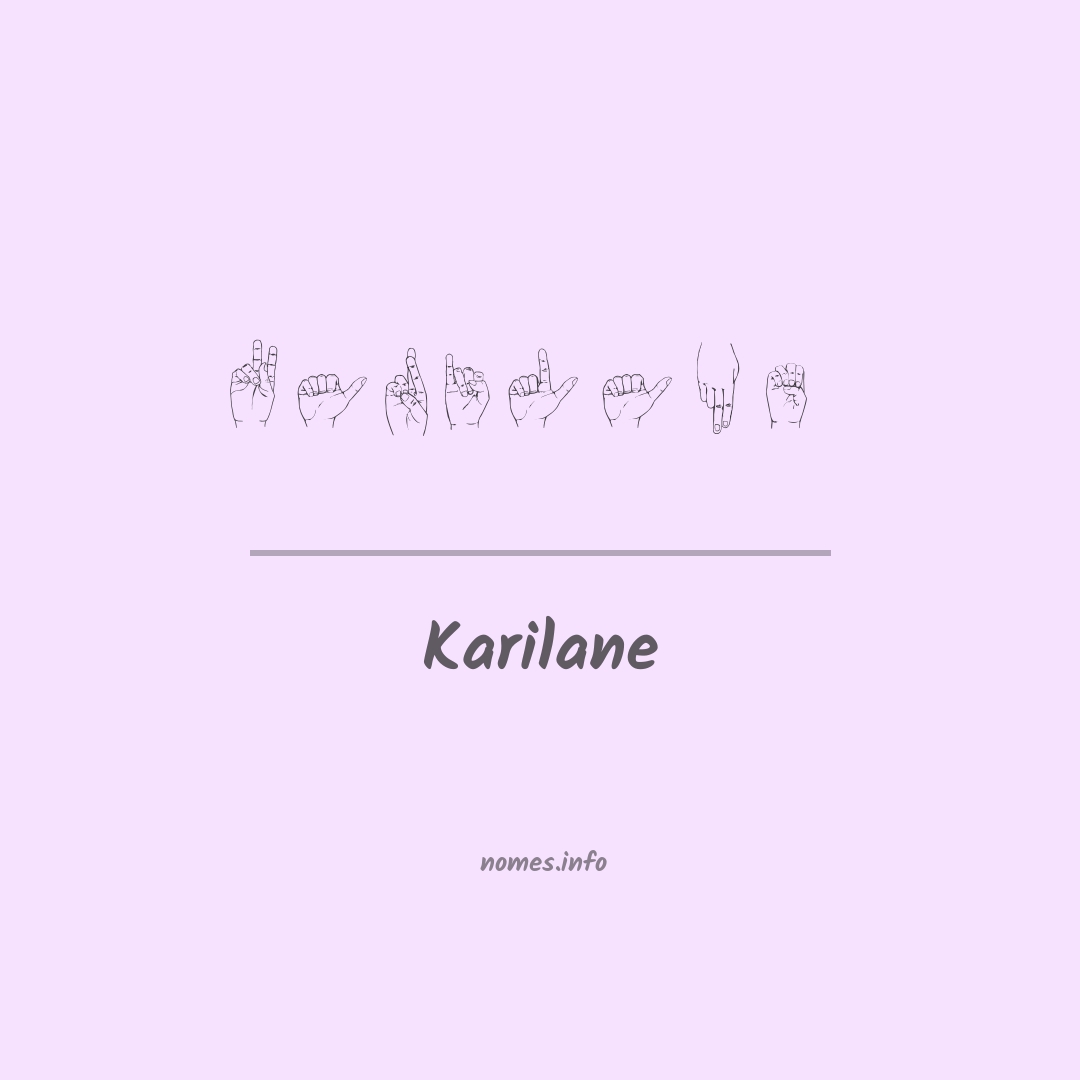 Karilane em Libras