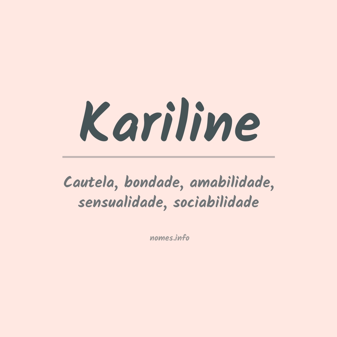 Significado do nome Kariline