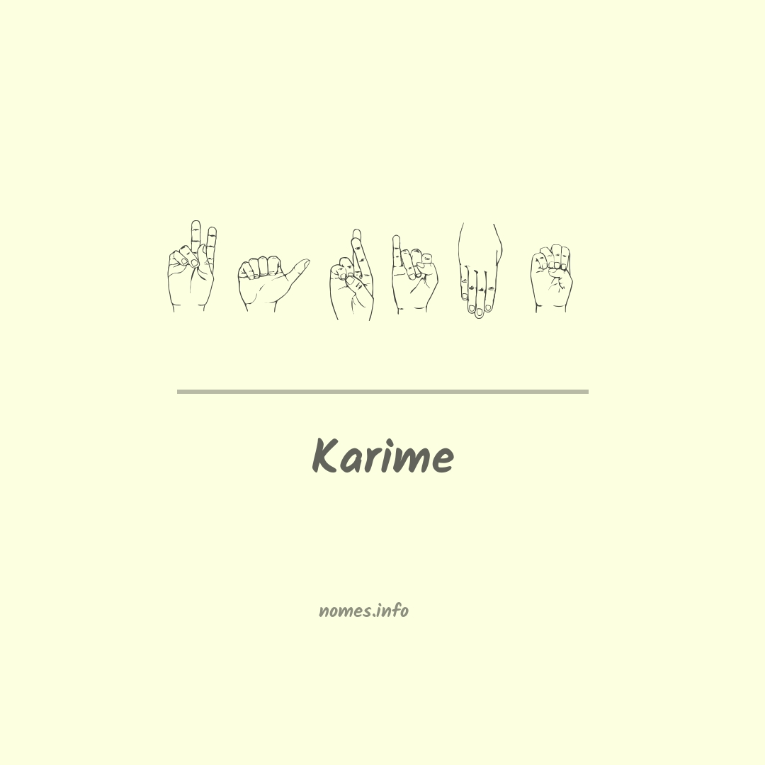 Karime em Libras