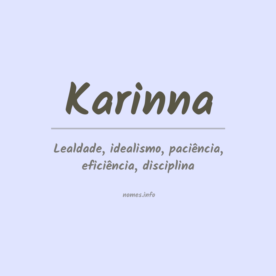 Significado do nome Karinna