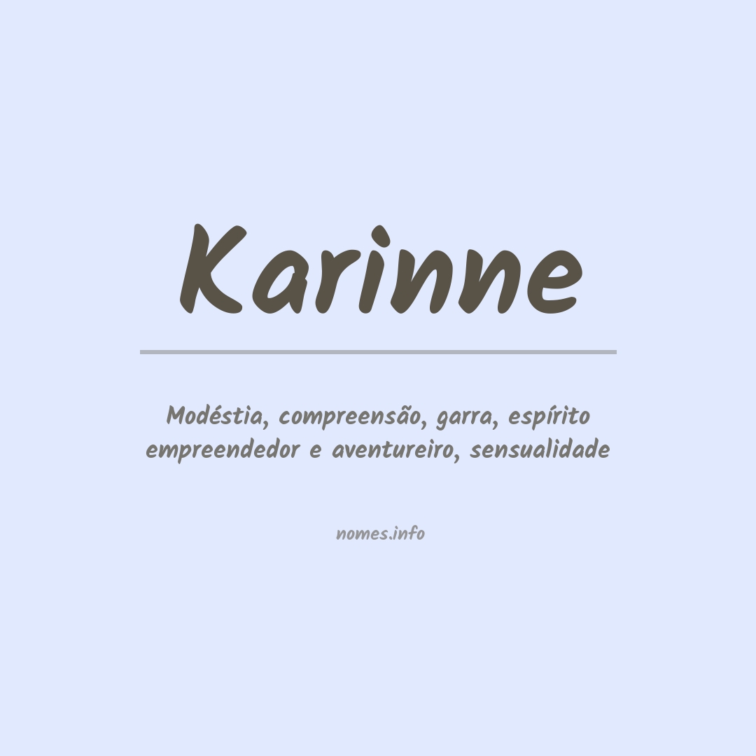 Significado do nome Karinne