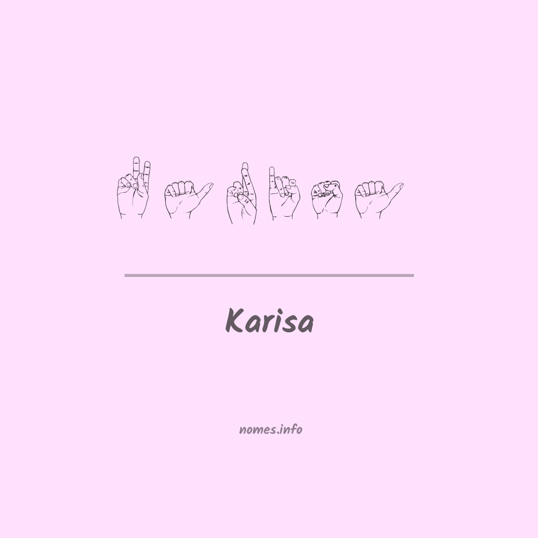 Karisa em Libras