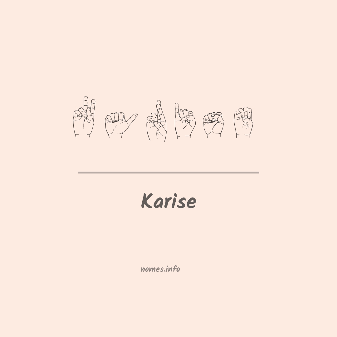 Karise em Libras