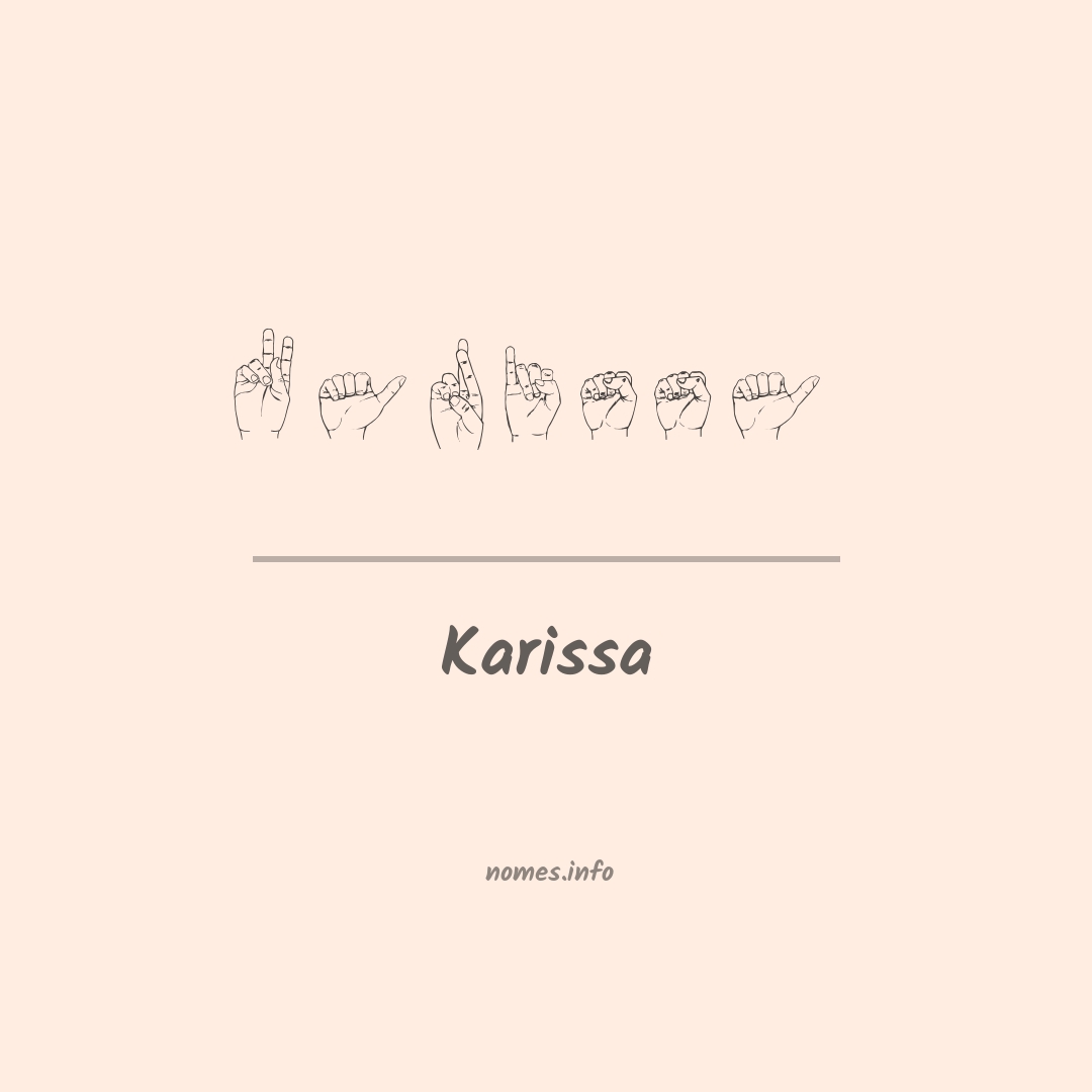 Karissa em Libras