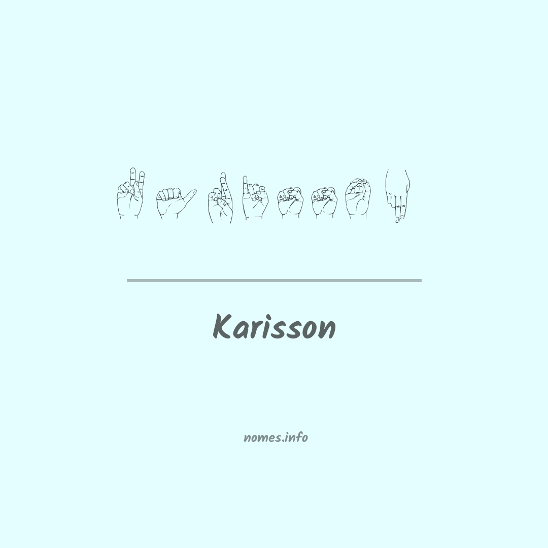 Karisson em Libras