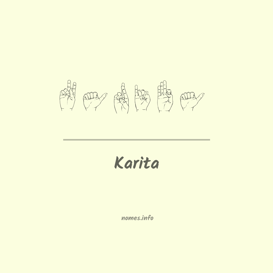 Karita em Libras