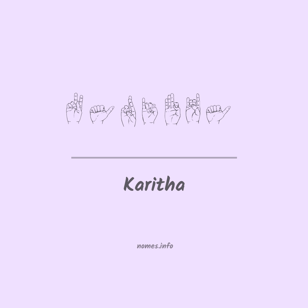 Karitha em Libras