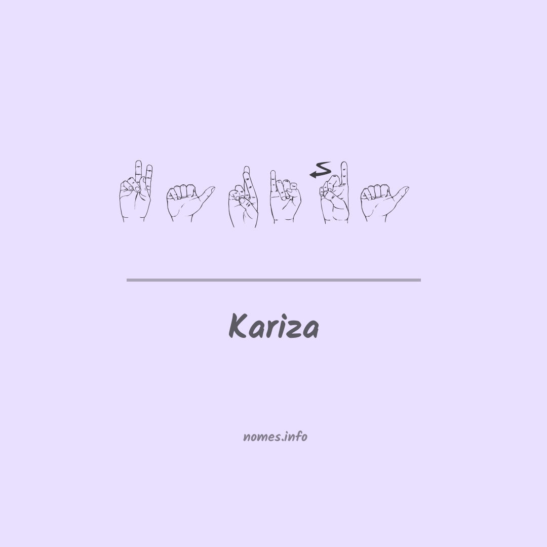 Kariza em Libras