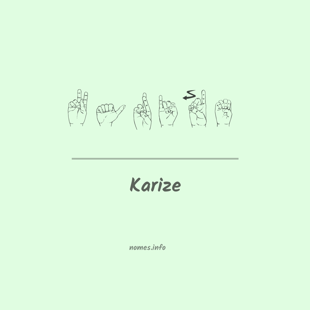 Karize em Libras