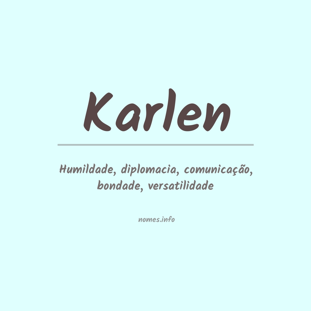 Significado do nome Karlen