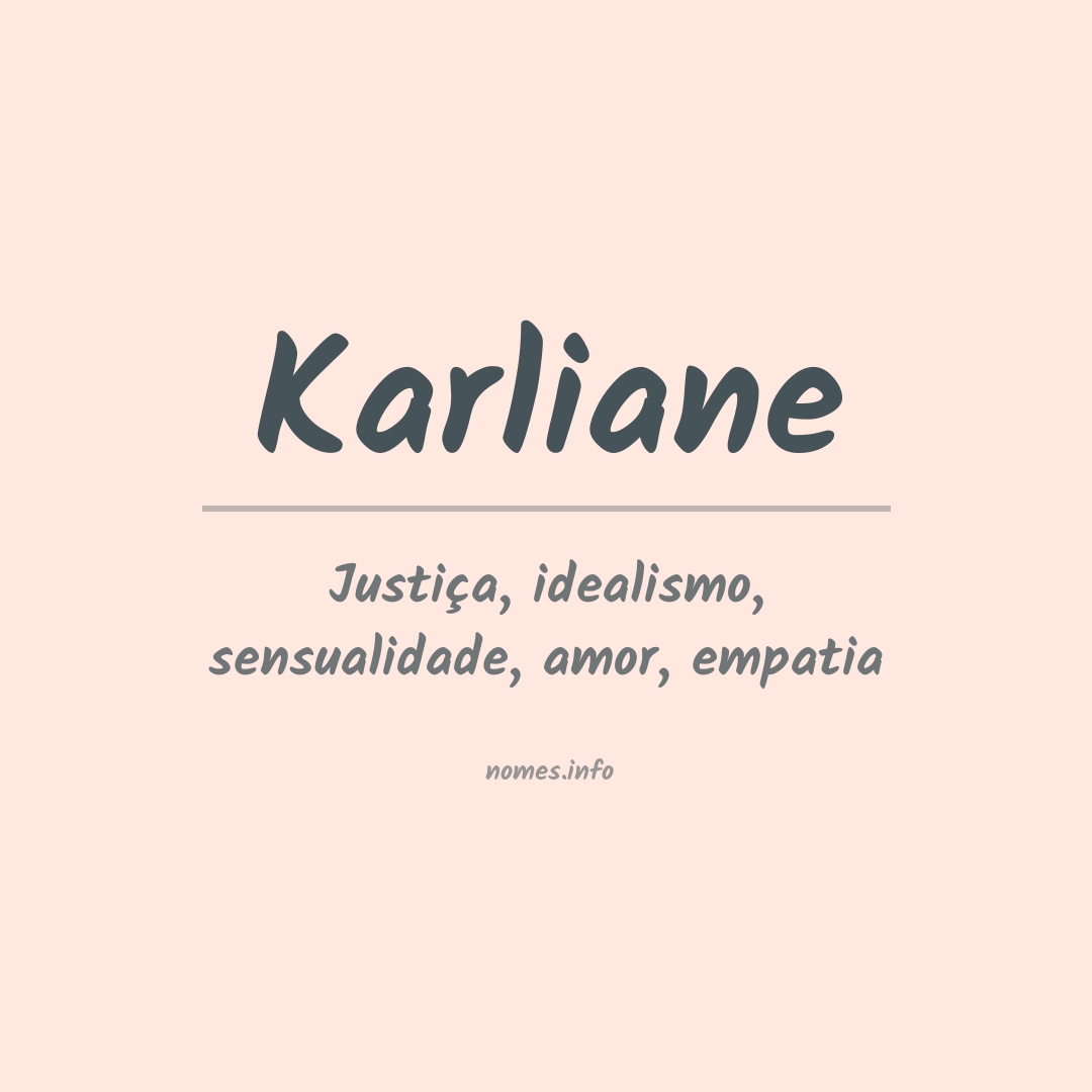 Significado do nome Karliane