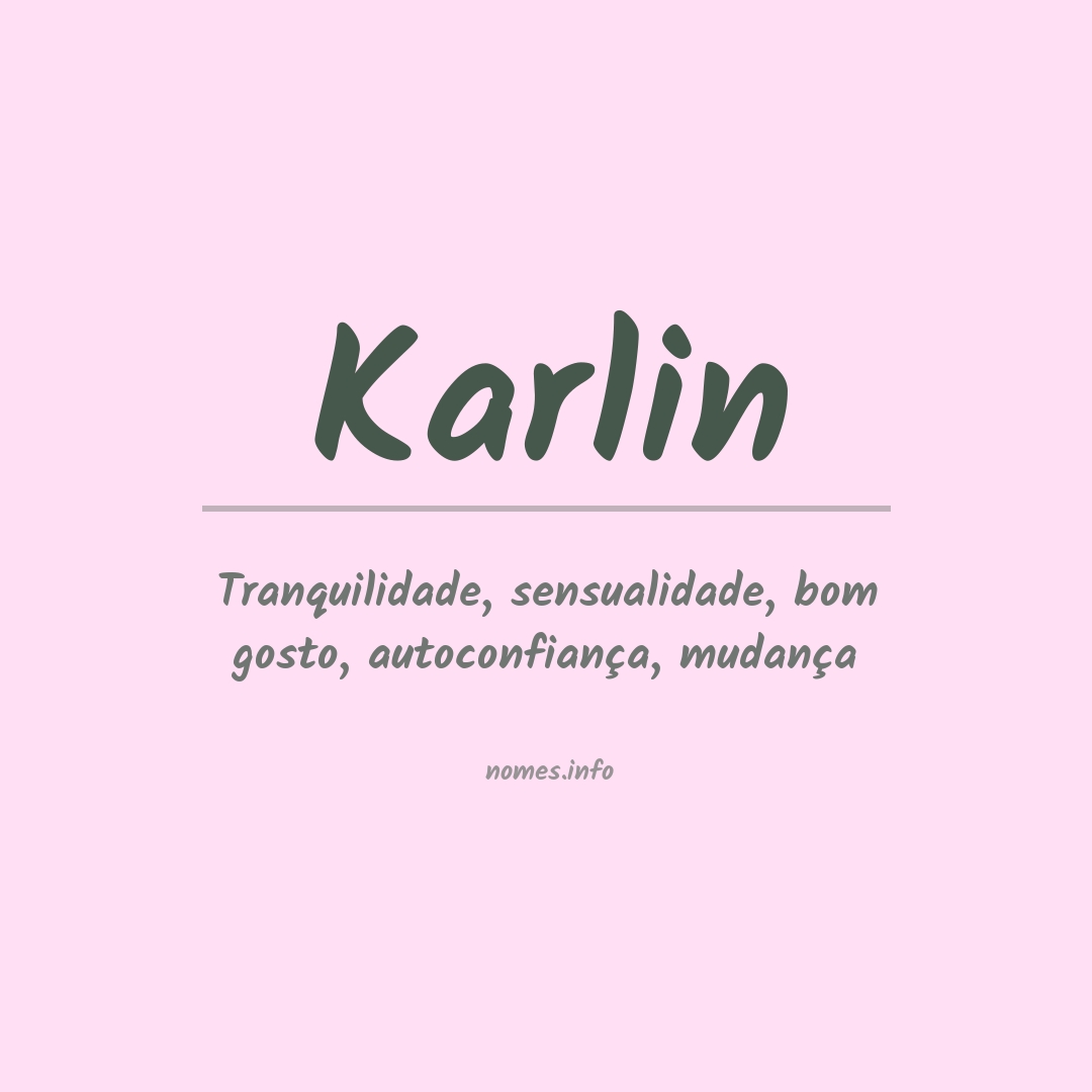 Significado do nome Karlin