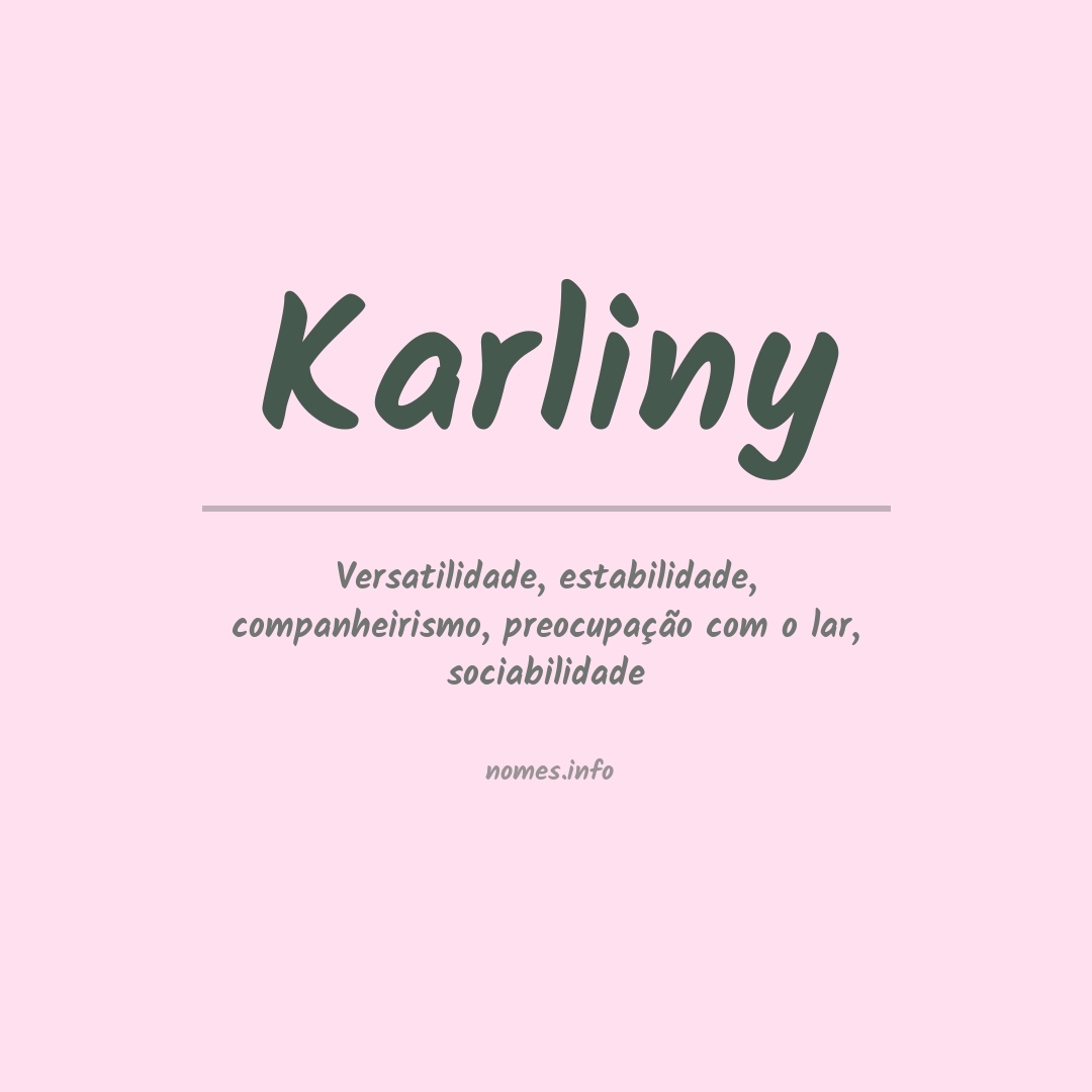 Significado do nome Karliny