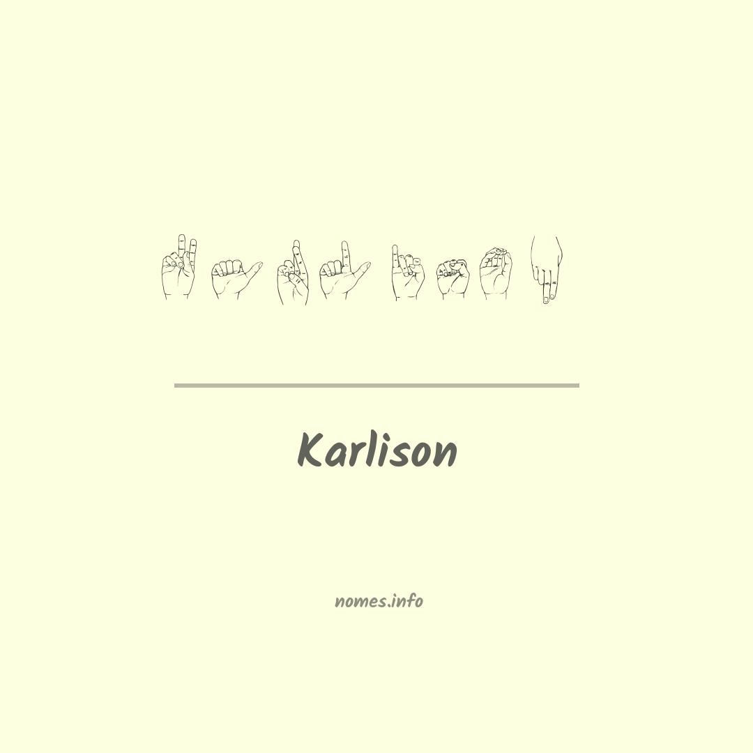 Karlison em Libras