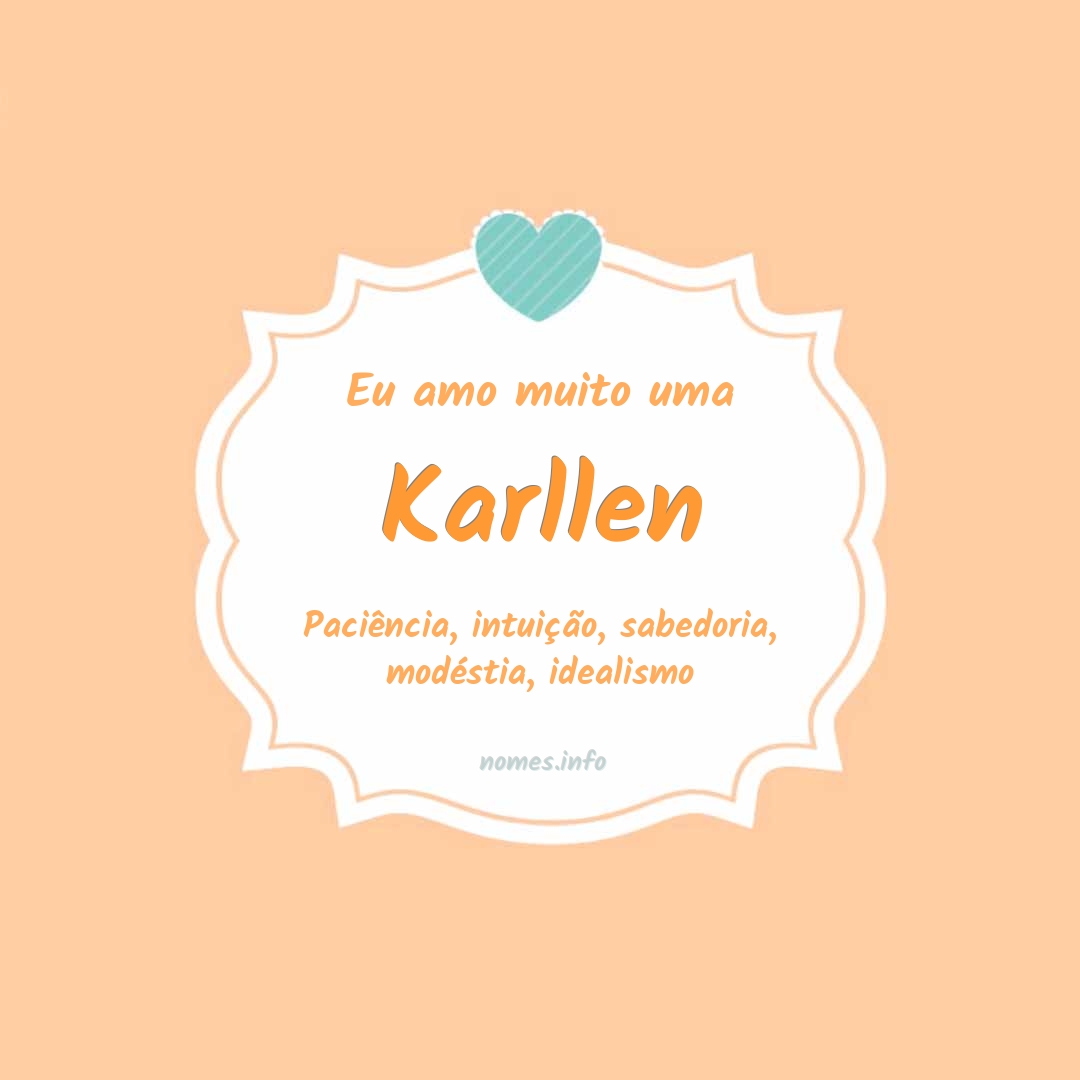 Eu amo muito Karllen