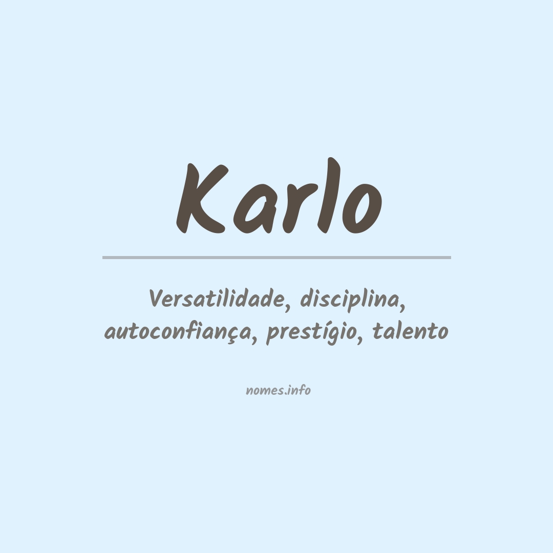 Significado do nome Karlo