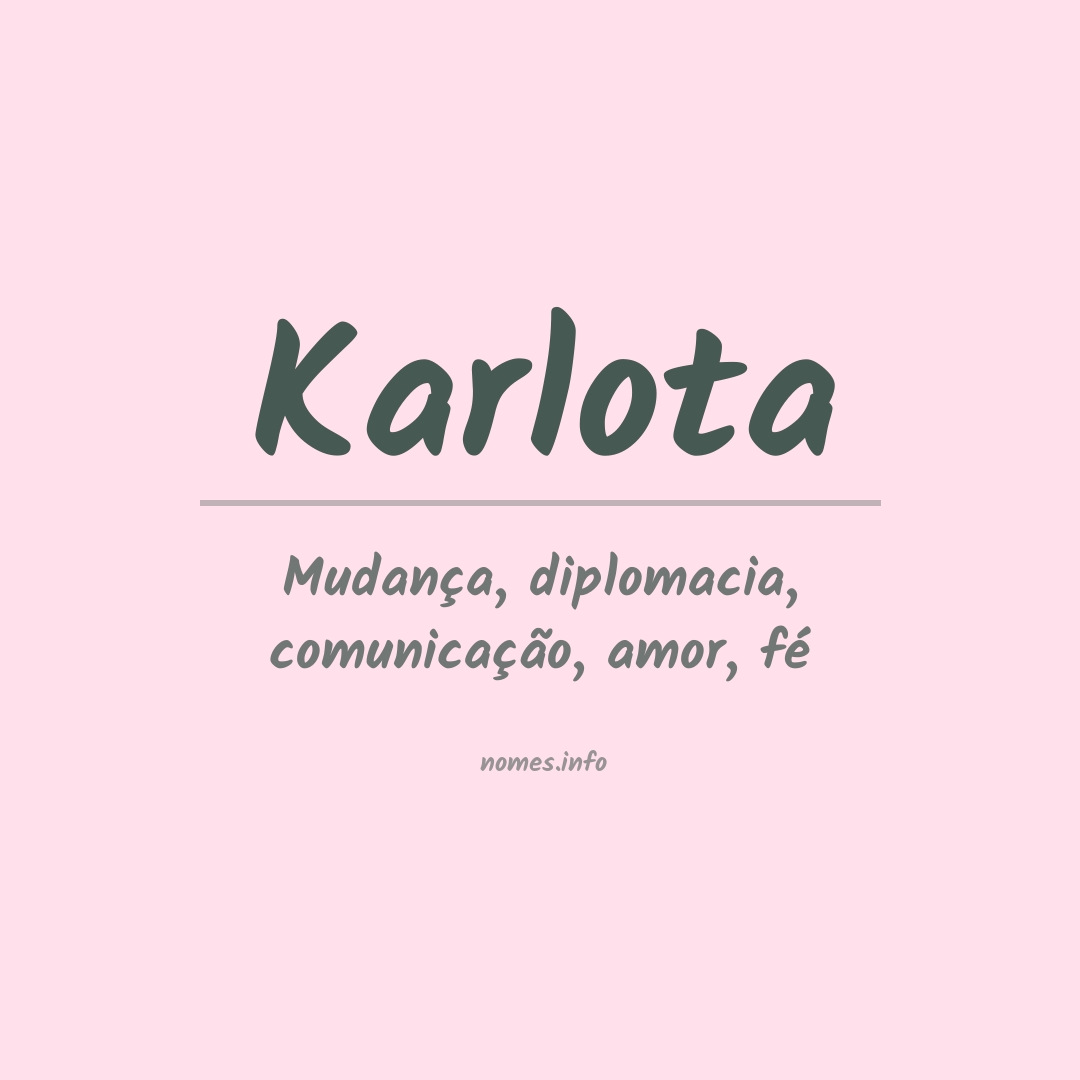 Significado do nome Karlota