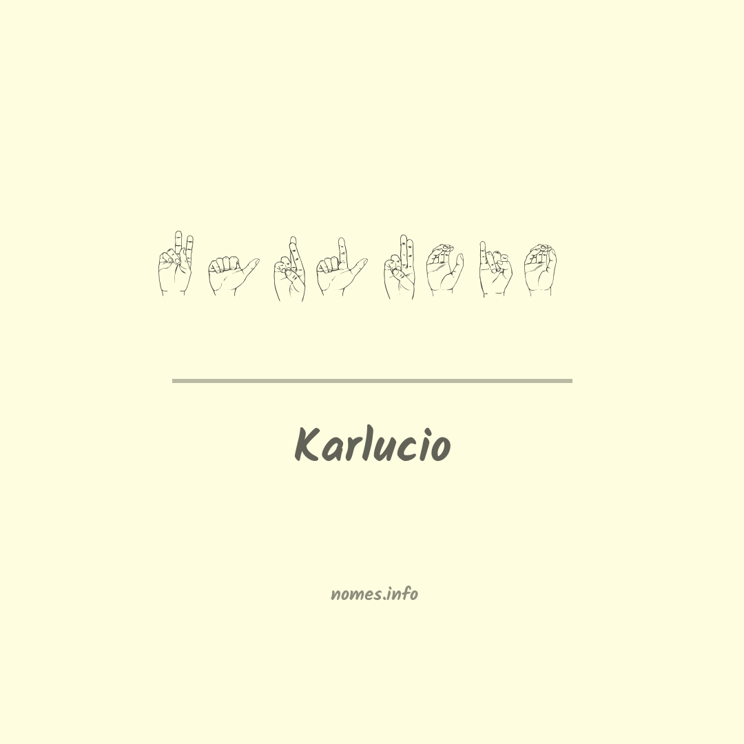 Karlucio em Libras
