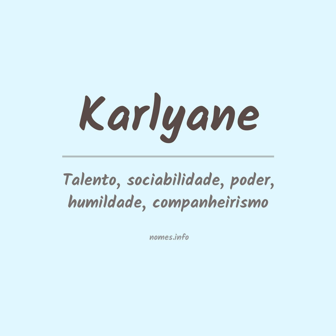 Significado do nome Karlyane