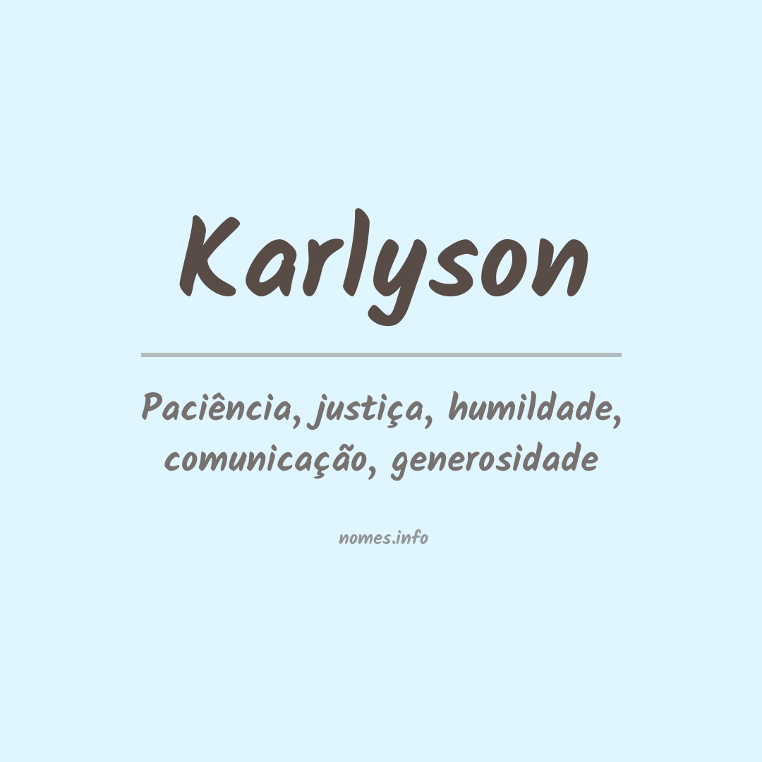 Significado do nome Karlyson