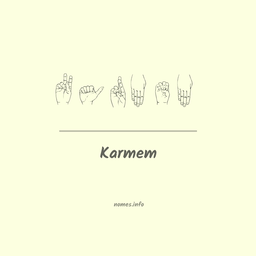 Karmem em Libras