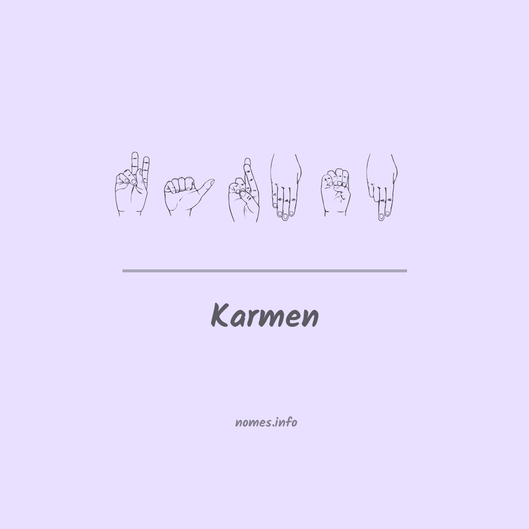 Karmen em Libras