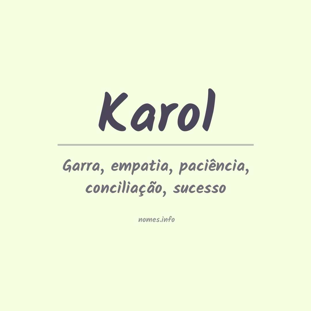 Significado do nome Karol