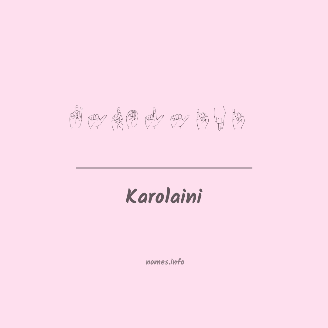 Karolaini em Libras
