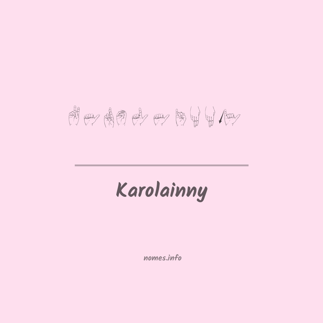 Karolainny em Libras