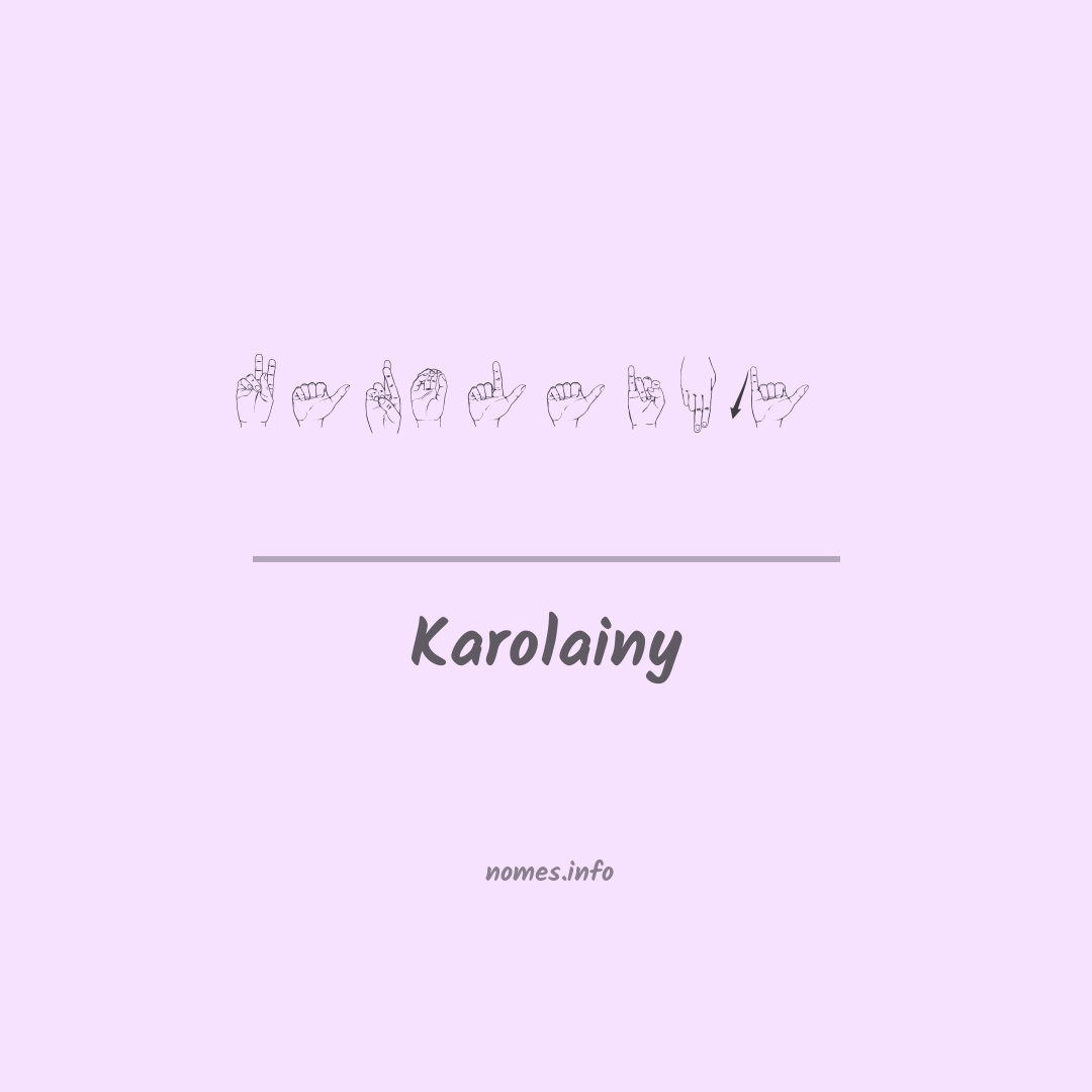 Karolainy em Libras