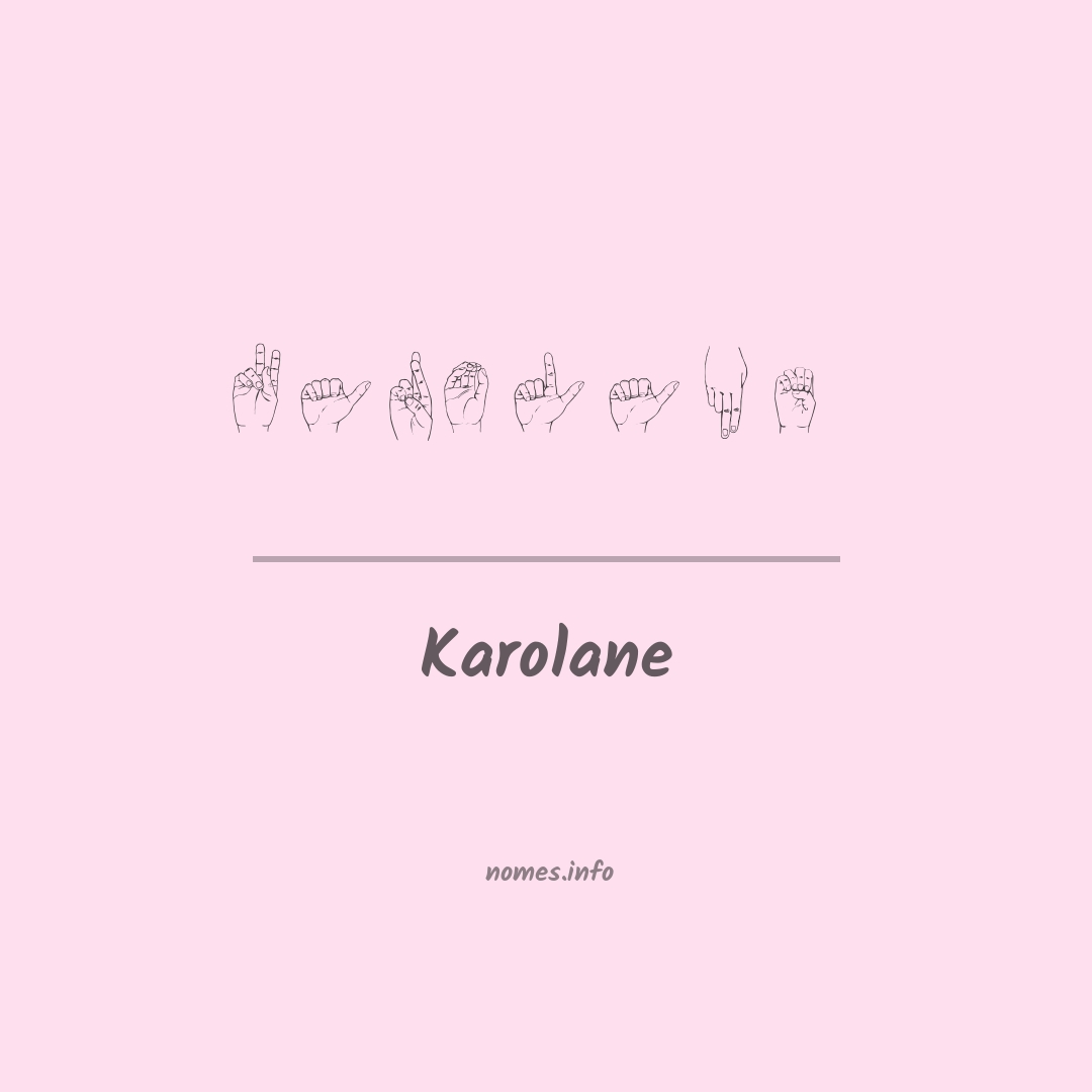 Karolane em Libras
