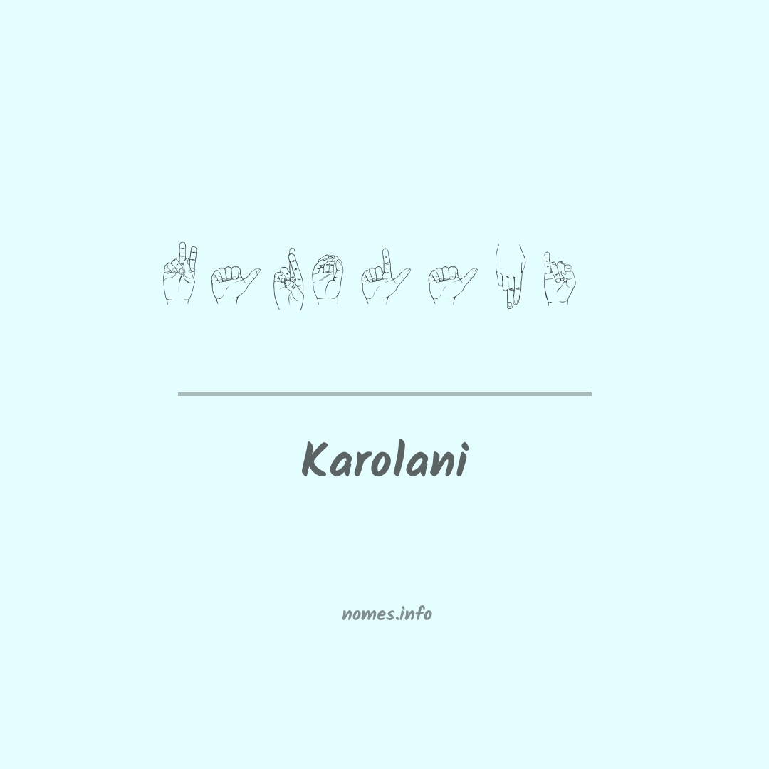 Karolani em Libras