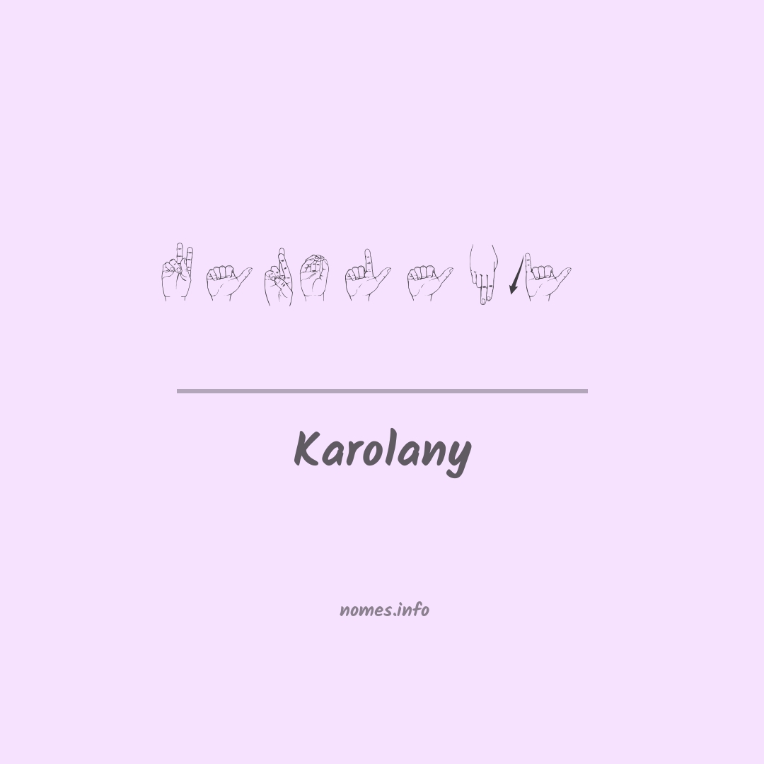 Karolany em Libras