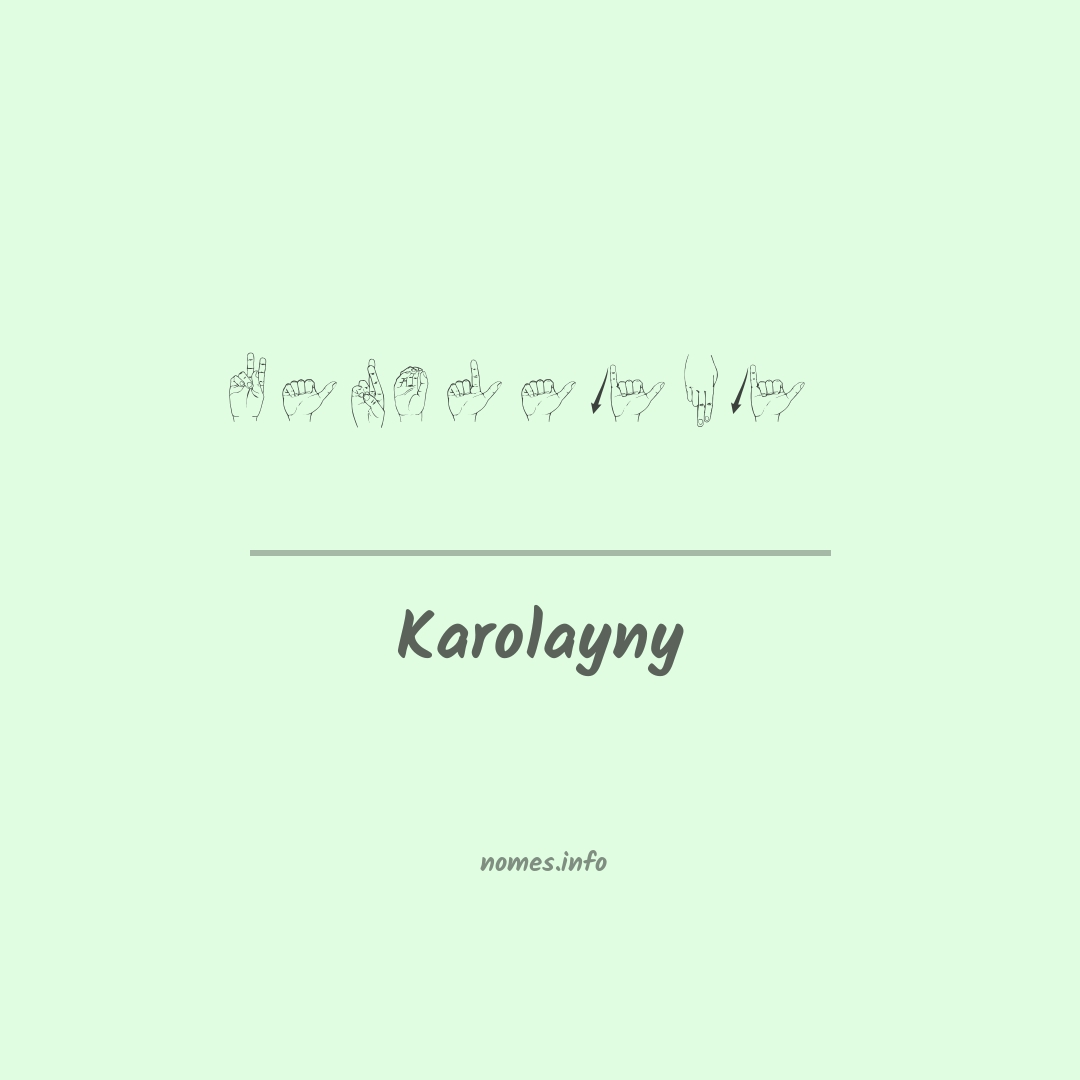 Karolayny em Libras