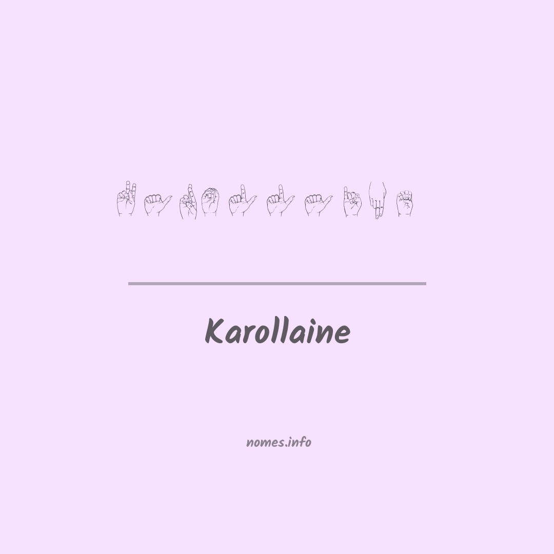 Karollaine em Libras