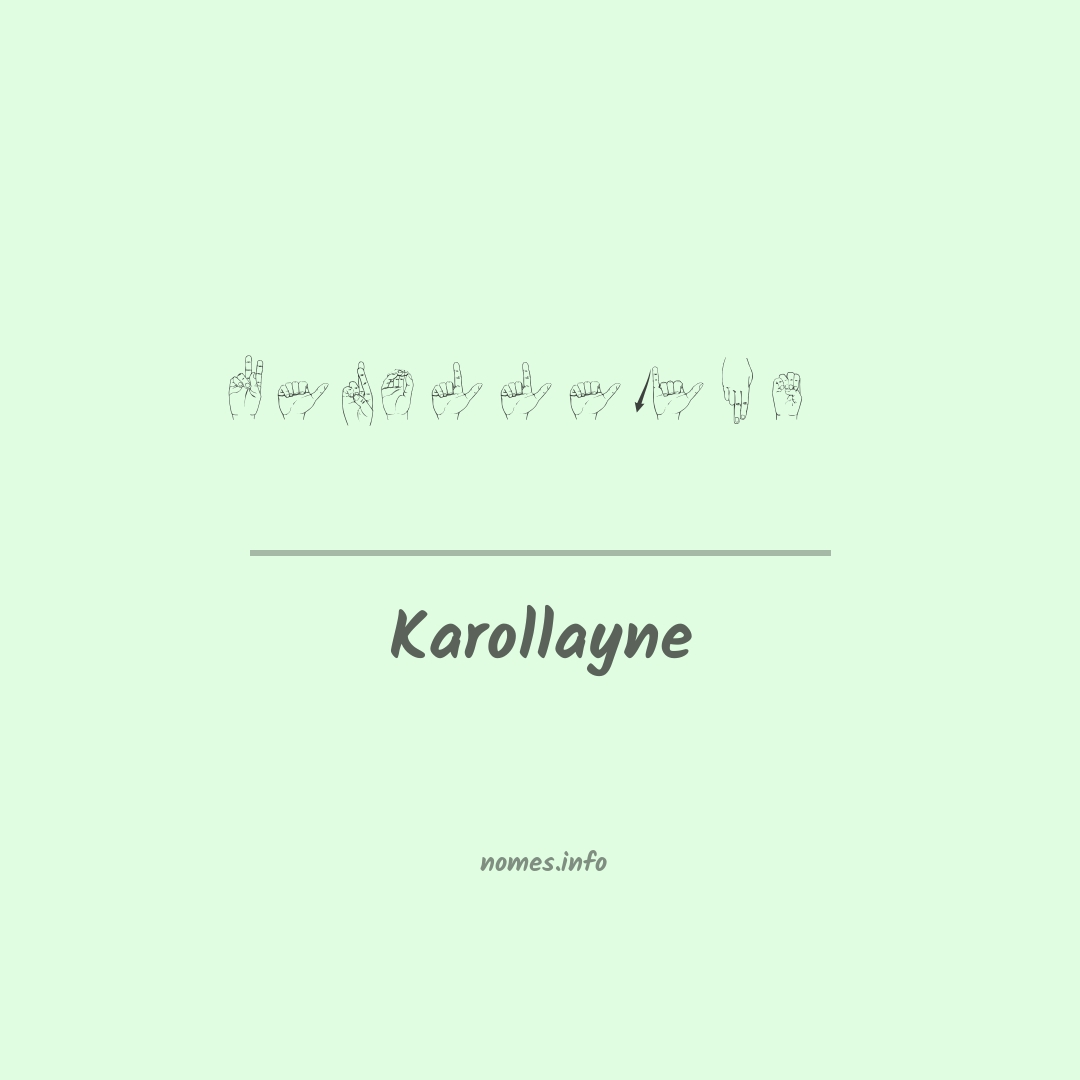 Karollayne em Libras