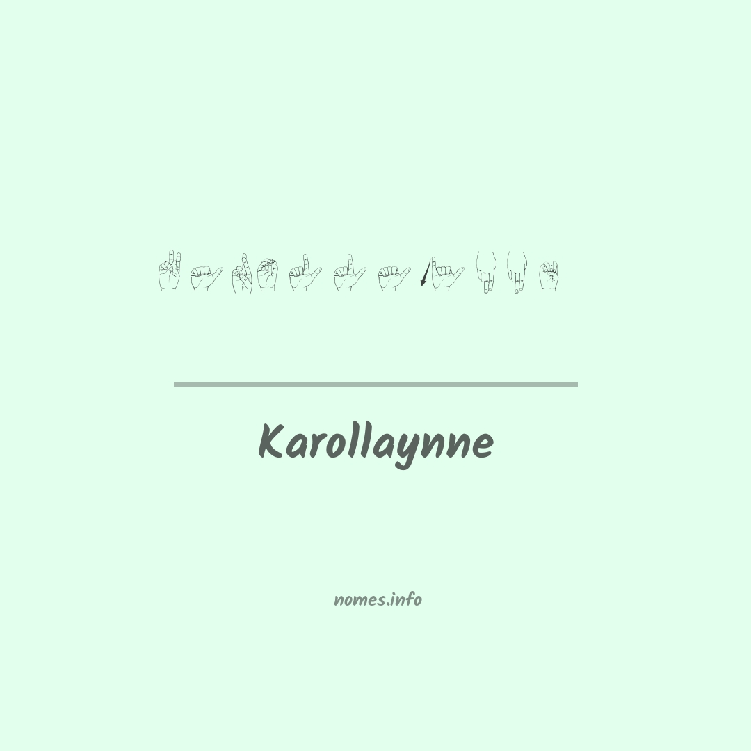 Karollaynne em Libras