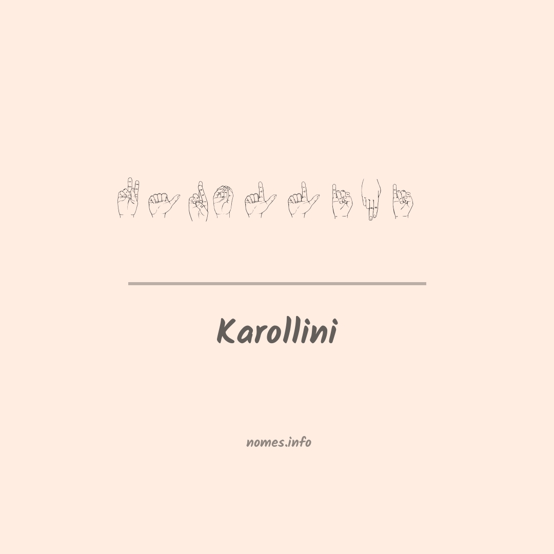 Karollini em Libras