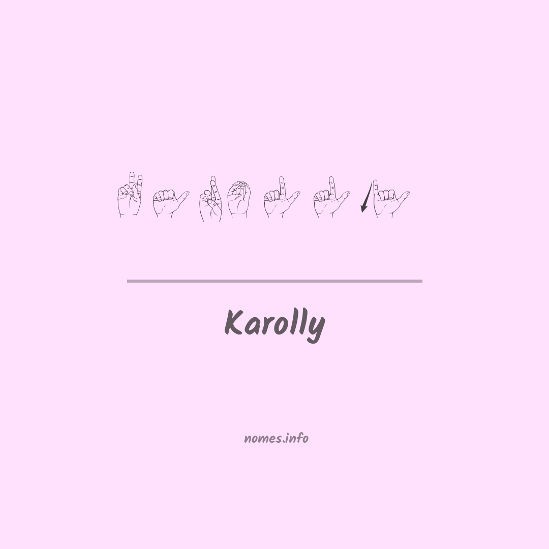 Karolly em Libras