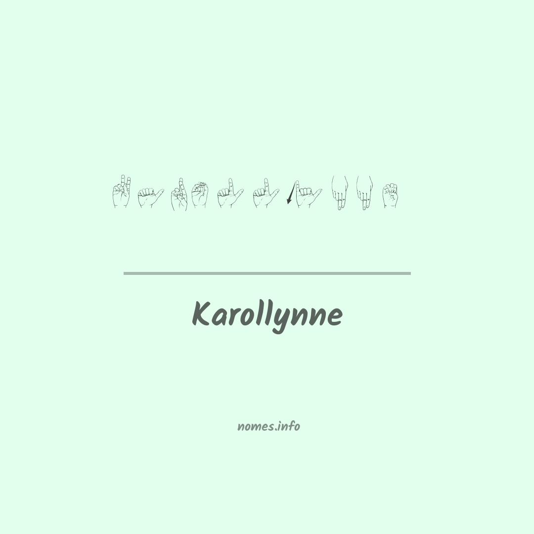 Karollynne em Libras