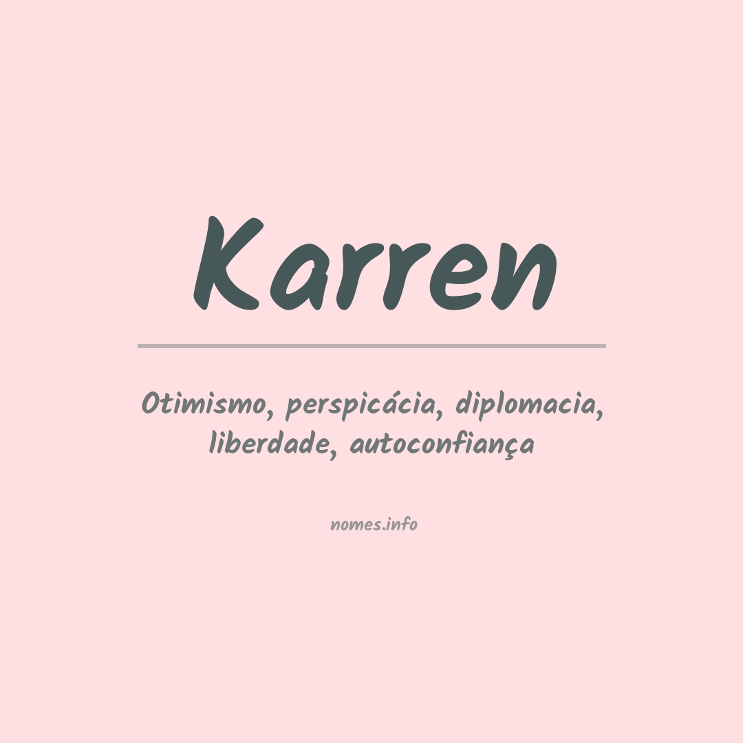 Significado do nome Karren