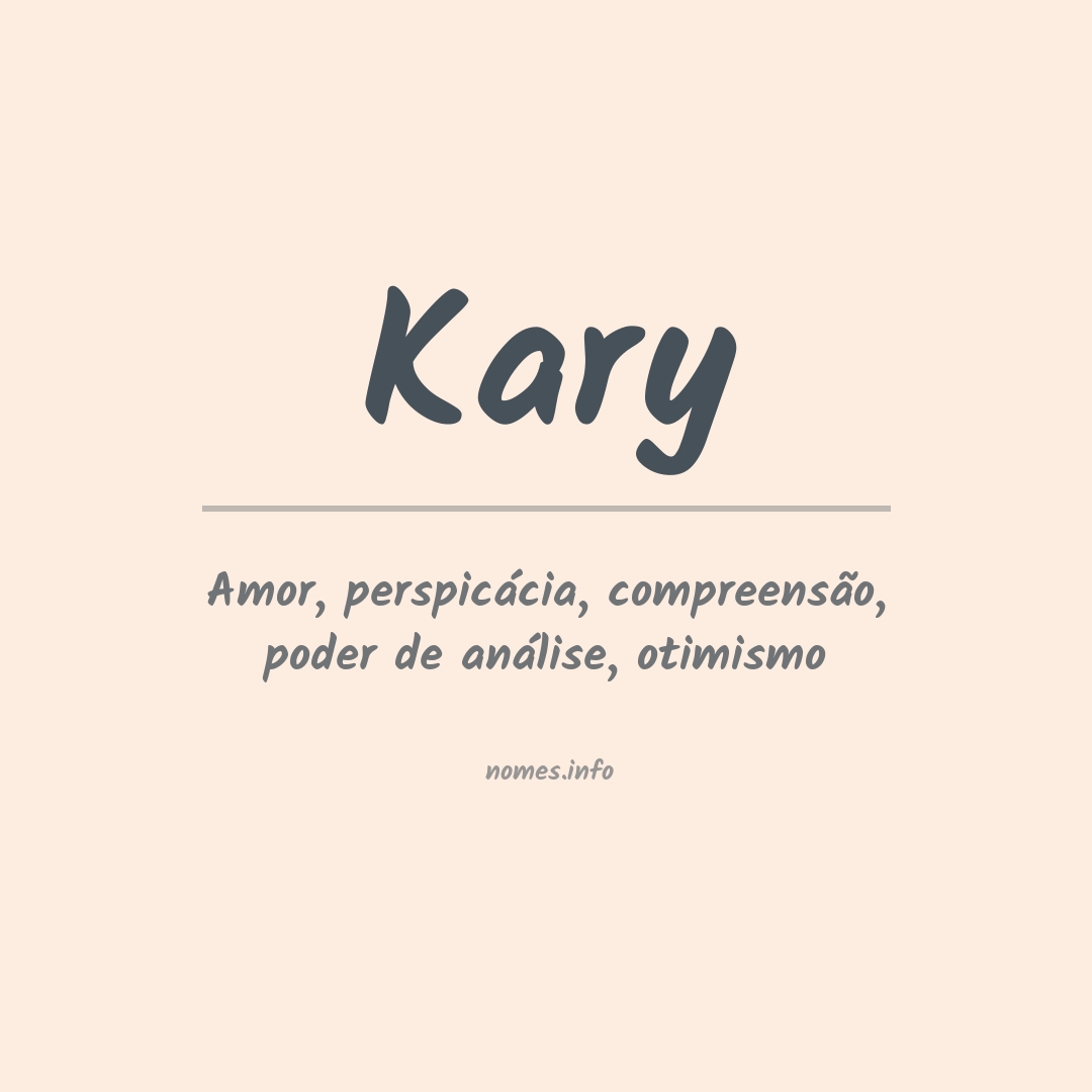 Significado do nome Kary