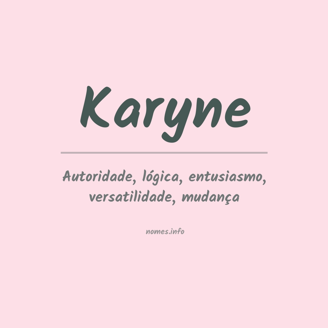 Significado do nome Karyne