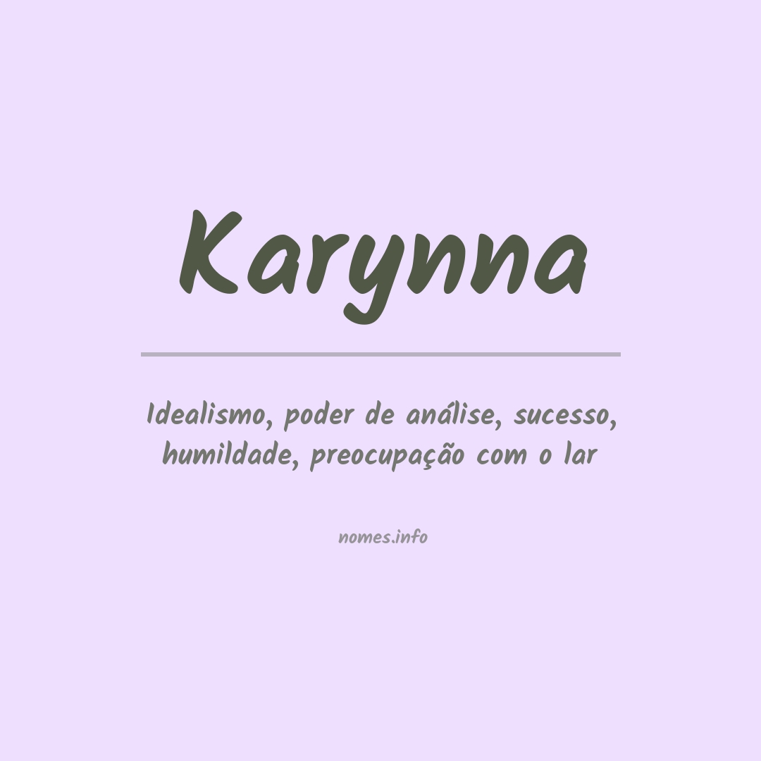 Significado do nome Karynna