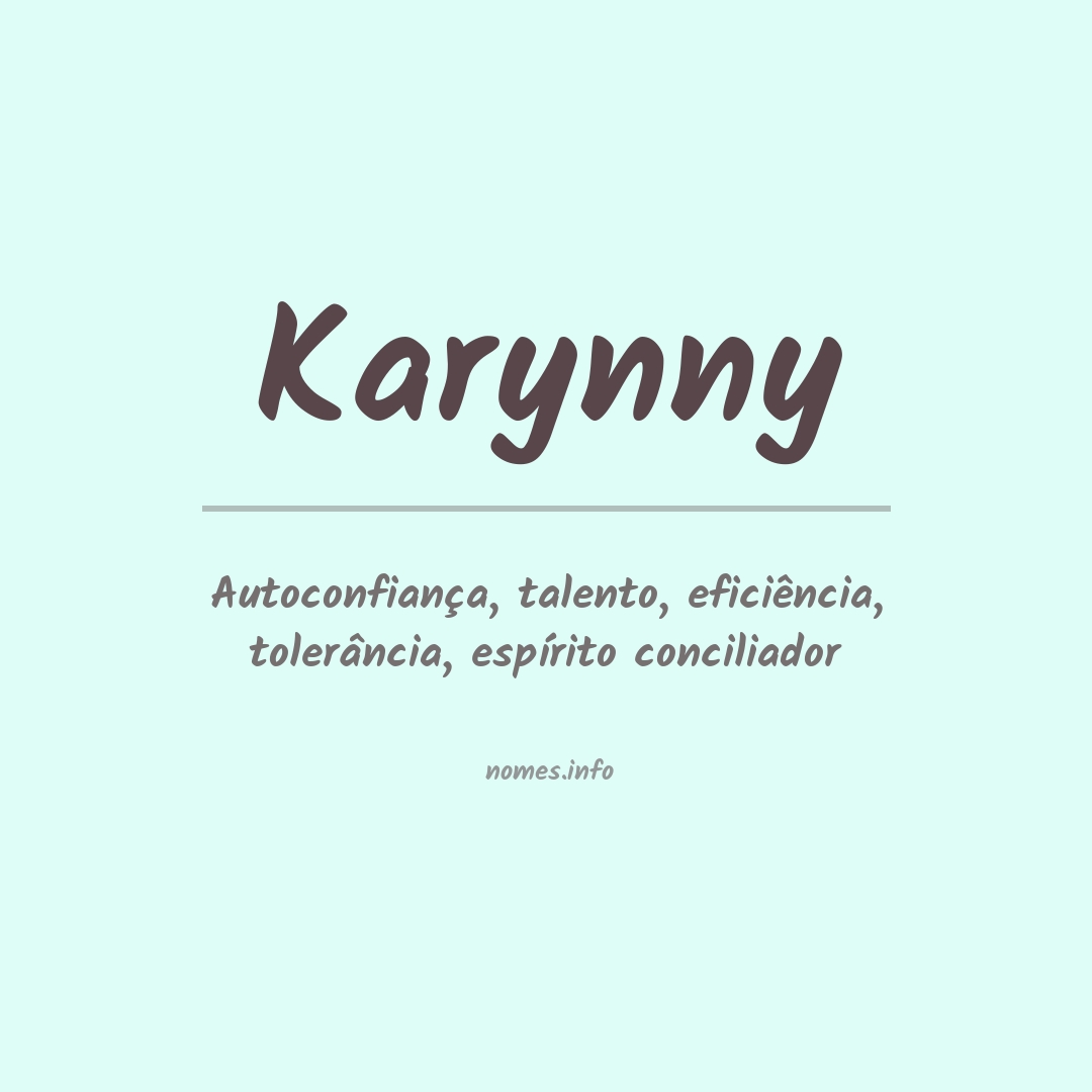 Significado do nome Karynny