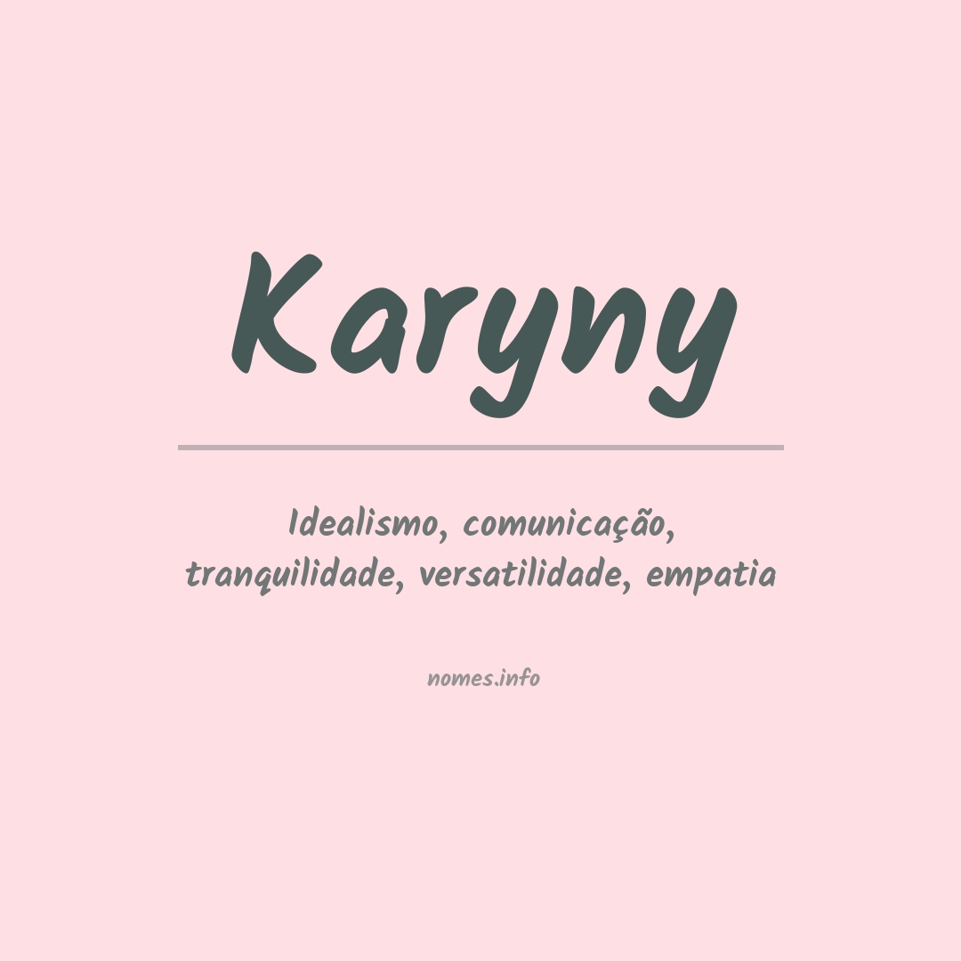 Significado do nome Karyny
